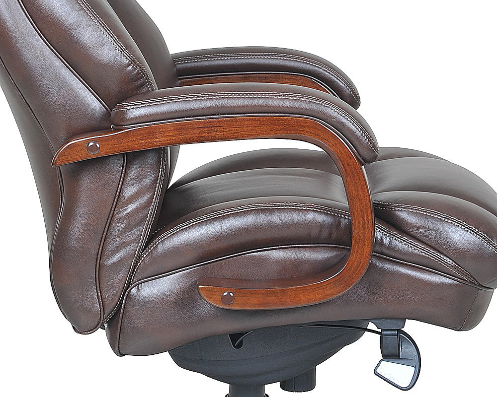 La-Z-Boy - Big & Tall Bonded Leather Executive Chair - Biscuit Brown_10