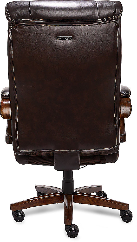 La-Z-Boy - Big & Tall Air Bonded Leather Executive Chair - Vino Brown_8