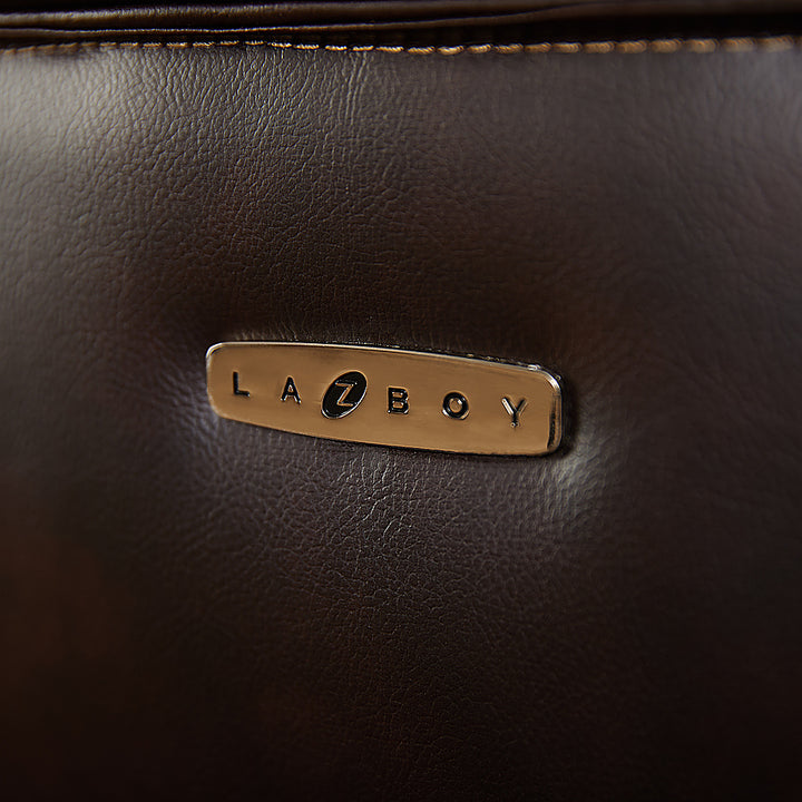 La-Z-Boy - Big & Tall Air Bonded Leather Executive Chair - Vino Brown_7