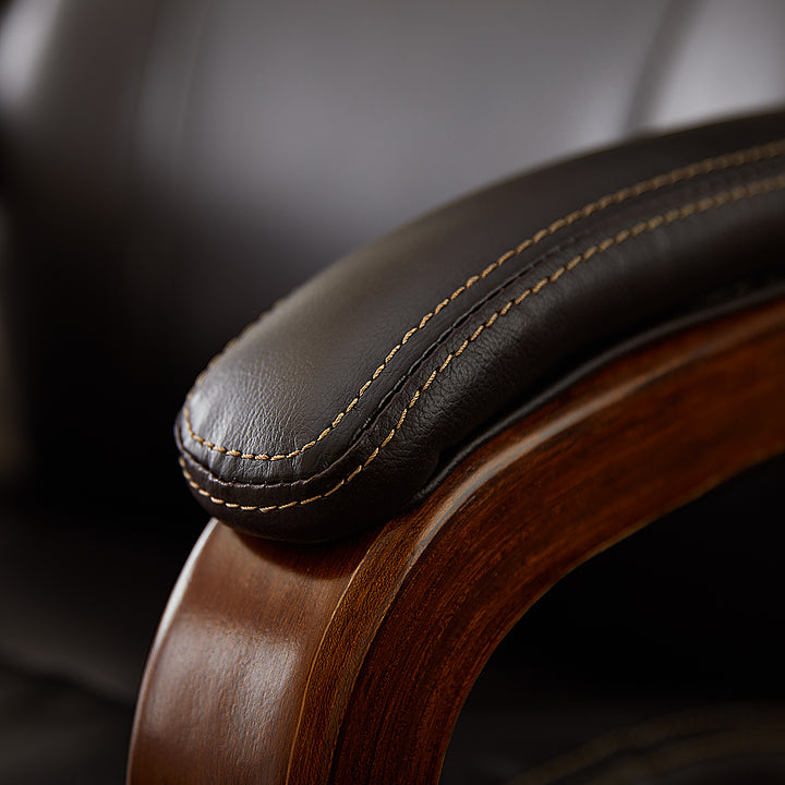 La-Z-Boy - Big & Tall Air Bonded Leather Executive Chair - Vino Brown_5