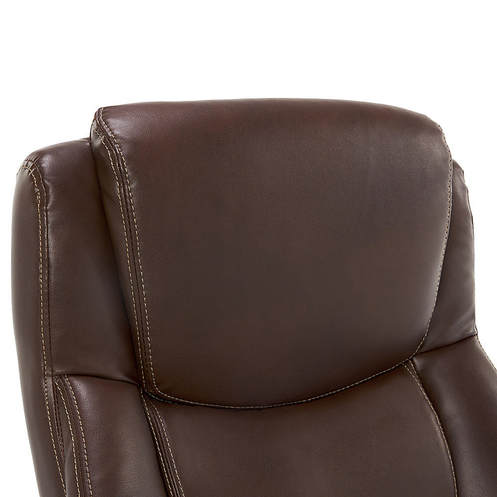 La-Z-Boy - Delano Big & Tall Bonded Leather Executive Chair - Chestnut Brown_13