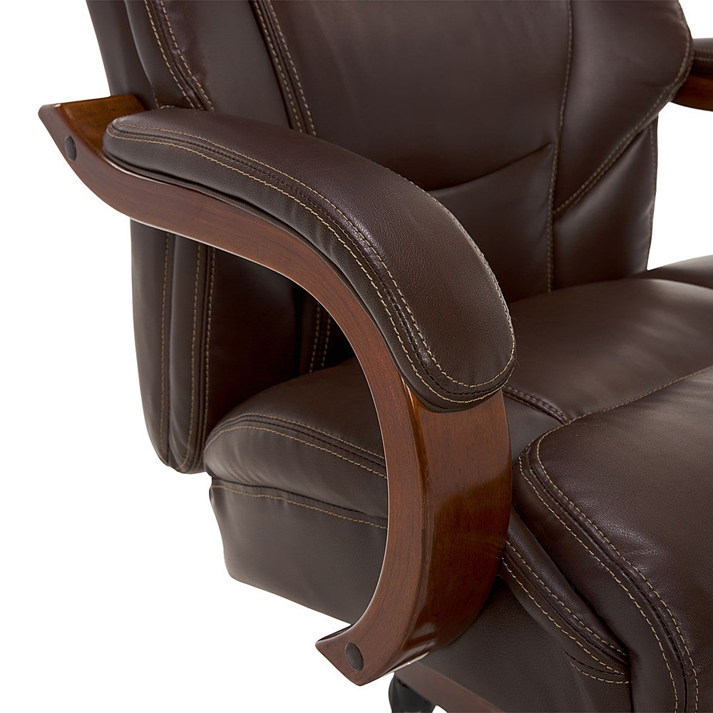 La-Z-Boy - Delano Big & Tall Bonded Leather Executive Chair - Chestnut Brown_11