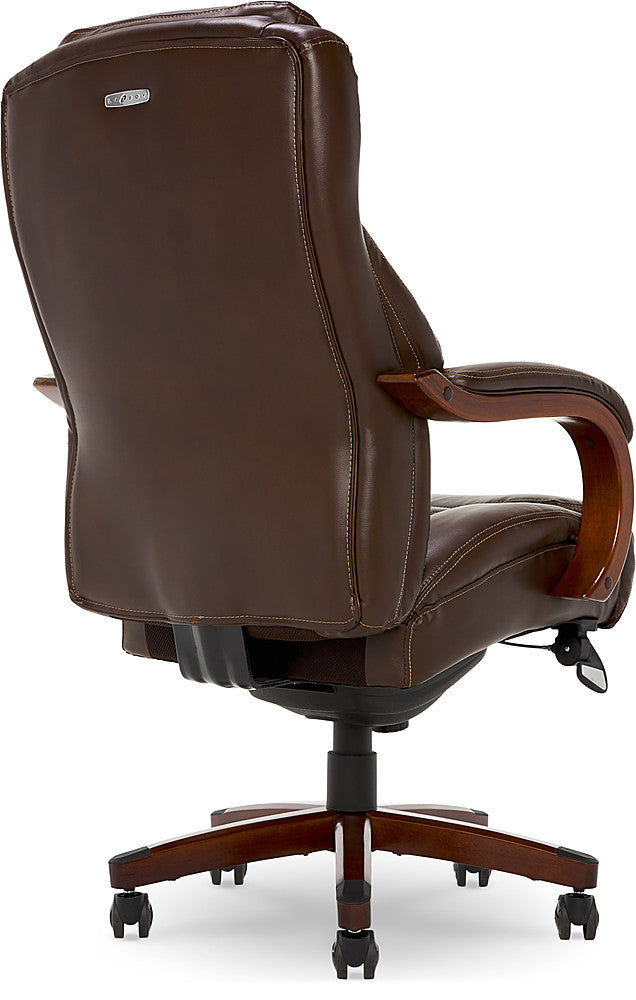 La-Z-Boy - Delano Big & Tall Bonded Leather Executive Chair - Chestnut Brown_5
