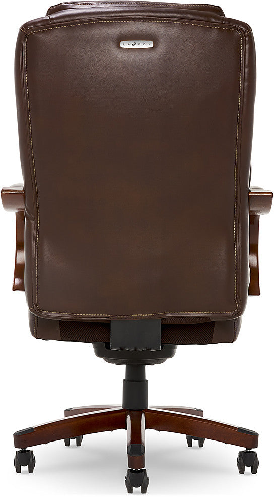 La-Z-Boy - Delano Big & Tall Bonded Leather Executive Chair - Chestnut Brown_4