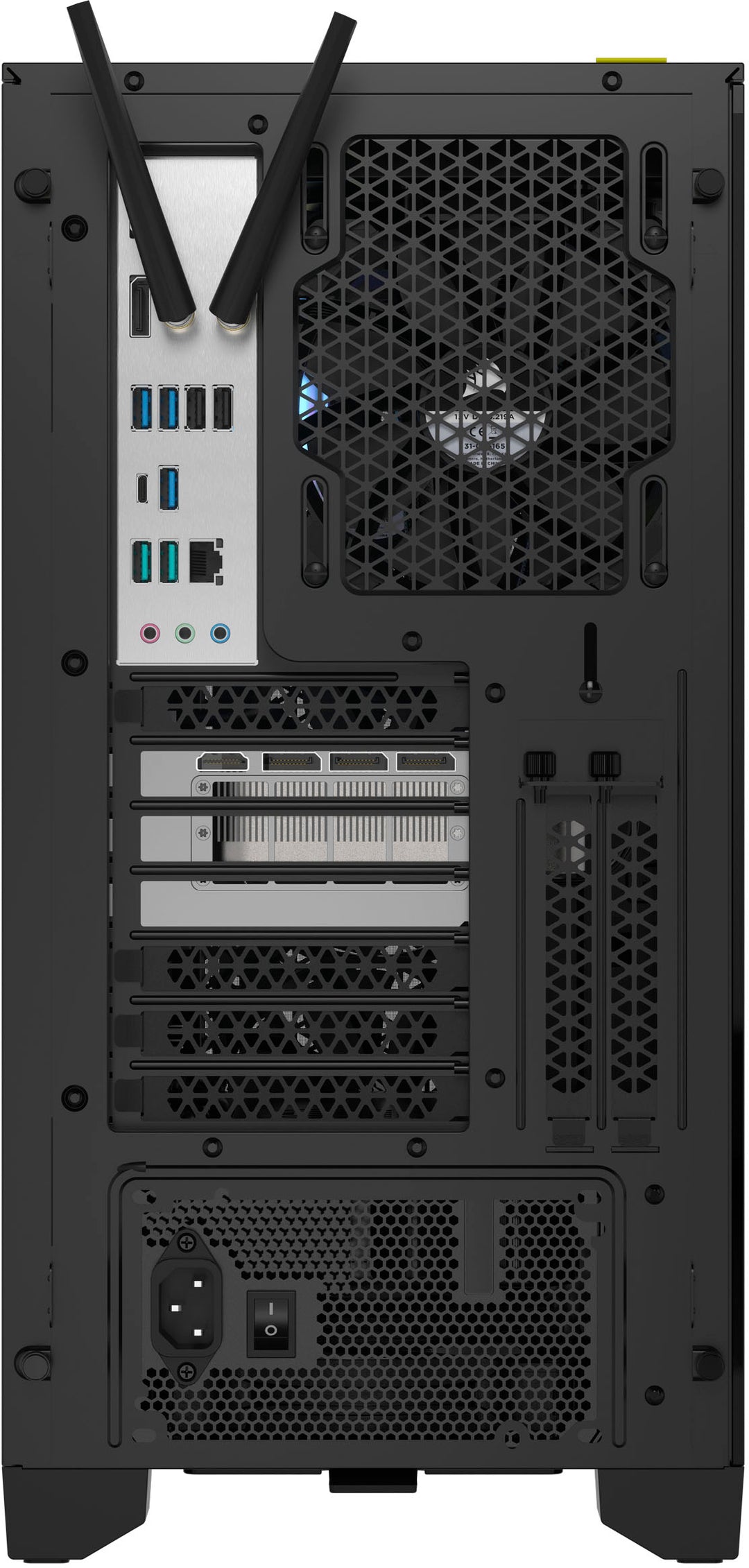 CORSAIR - VENGEANCE a7300 Gaming Desktop - AMD Ryzen 9 7900X - 64GB DDR5 5600 MHz Memory - NVIDIA GeForce RTX 4090 - 2TB SSD - Black_3