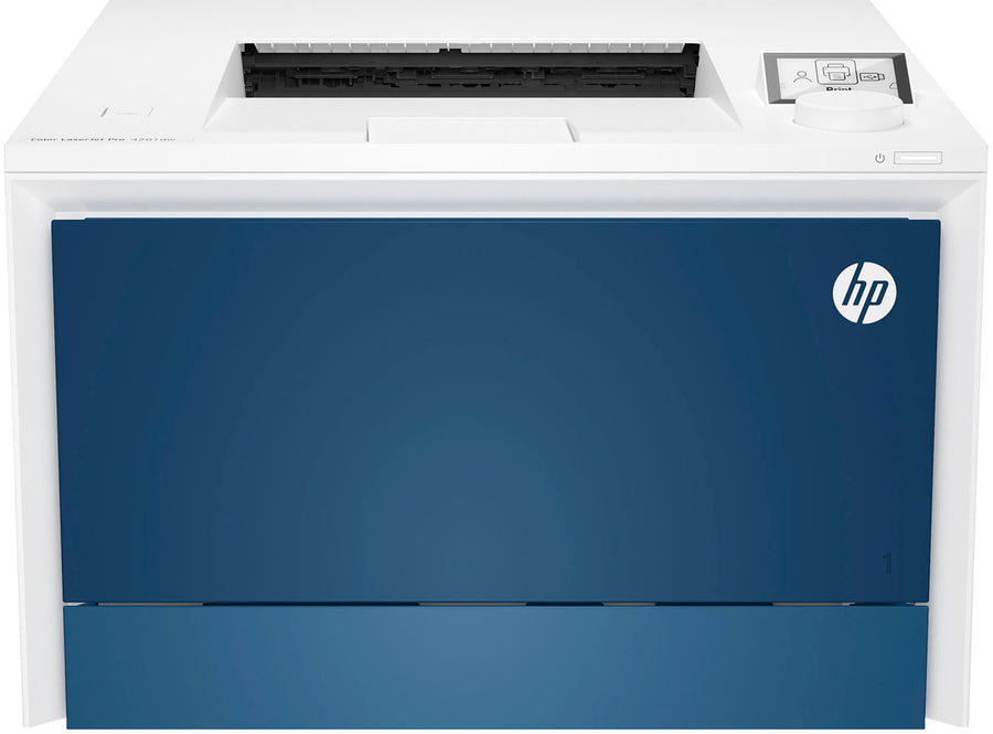 HP - LaserJet Pro 4201dw Wireless Color Laser Printer - White/Blue_0