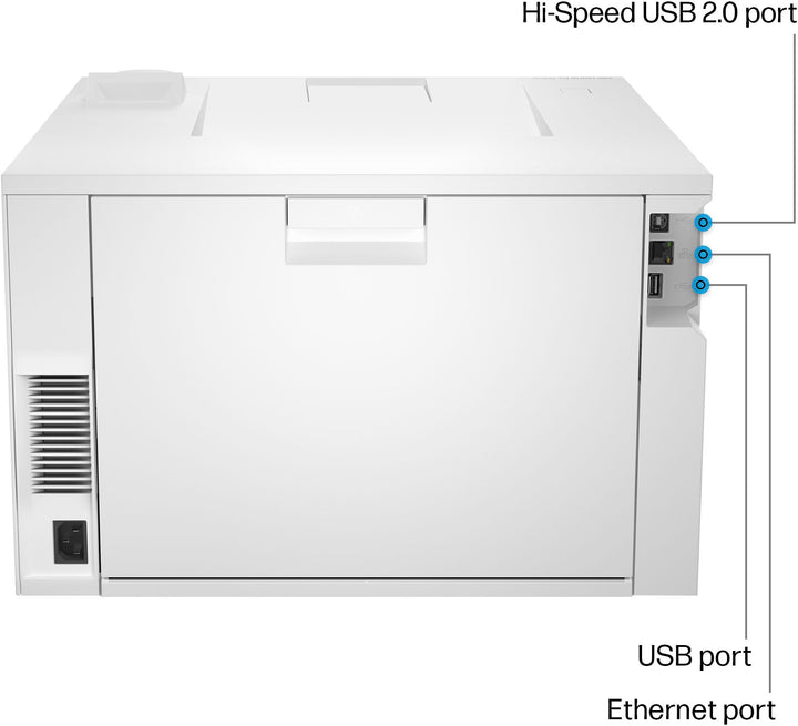 HP - LaserJet Pro 4201dn Color Laser Printer - White/Blue_4