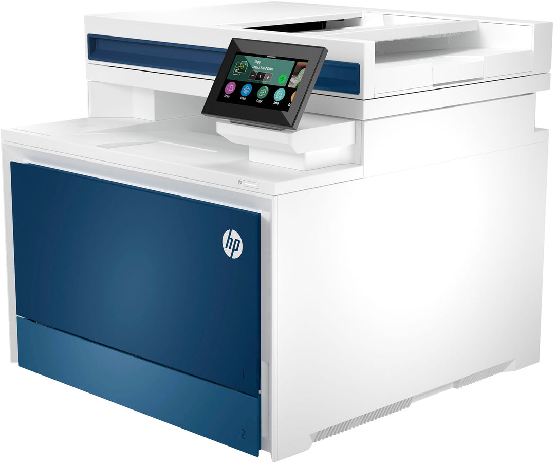 HP - LaserJet Pro 4301fdn Color All-in-One Laser Printer - White/Blue_1