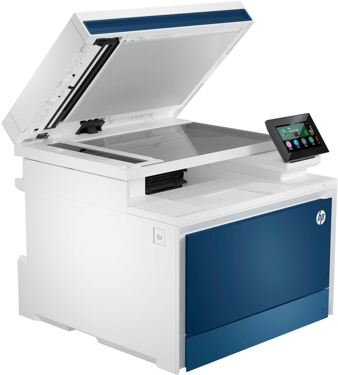 HP - LaserJet Pro 4301fdn Color All-in-One Laser Printer - White/Blue_8