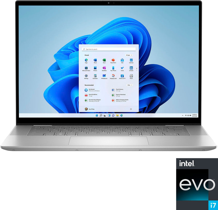 Dell - Inspiron 16.0" 2-in-1 Touch Laptop -13th Gen Intel Evo i7 - 16GB Memory - 1TB SSD - Platinum Silver_0