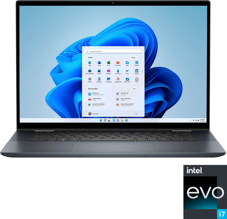 Dell - Inspiron 16.0" 2-in-1 OLED Touch Laptop - 13th Gen Intel Evo i7 - 16GB Memory - NVIDIA GeForce MX550 - 1TB SSD - Stylus - Dark River Blue_0