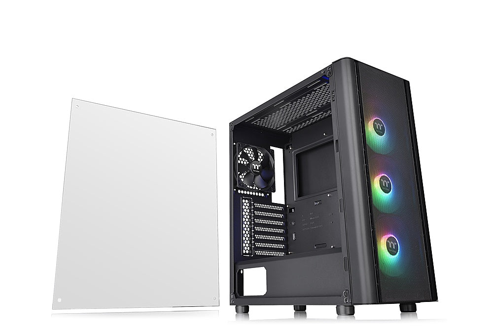 Thermaltake - V250 ARGB Air ATX Mid-Tower Case with Tempered Glass - Black_3