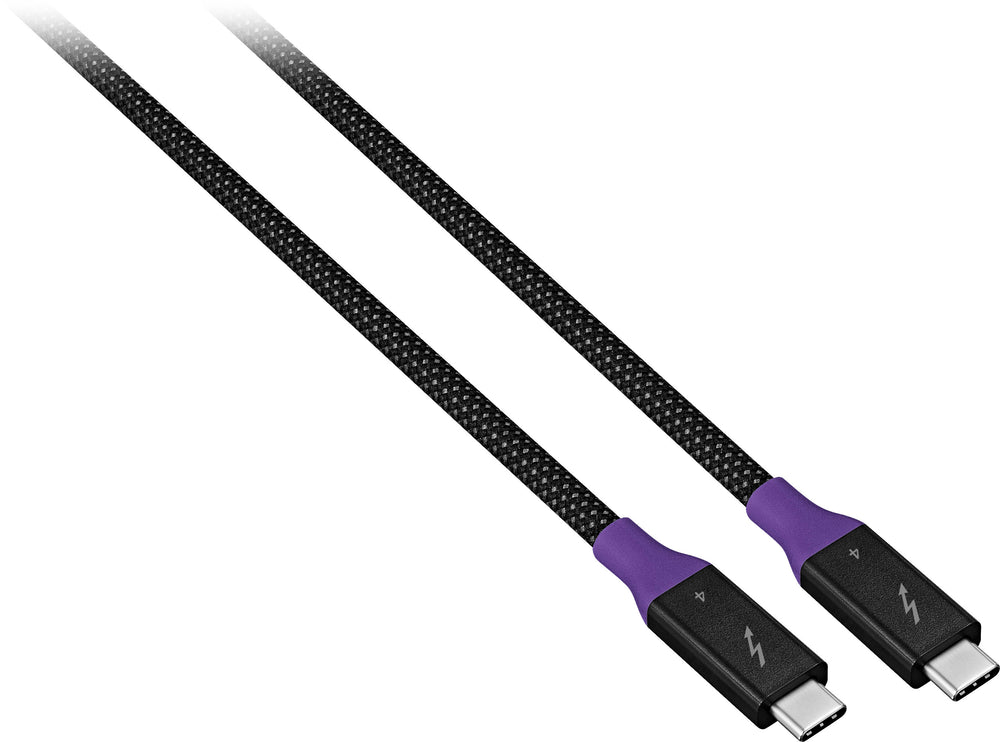 Insignia™ - 3.28' 8K Male USB-C to Male USB-C Thunderbolt Charge-and-Sync Cable with Braided Nylon_1