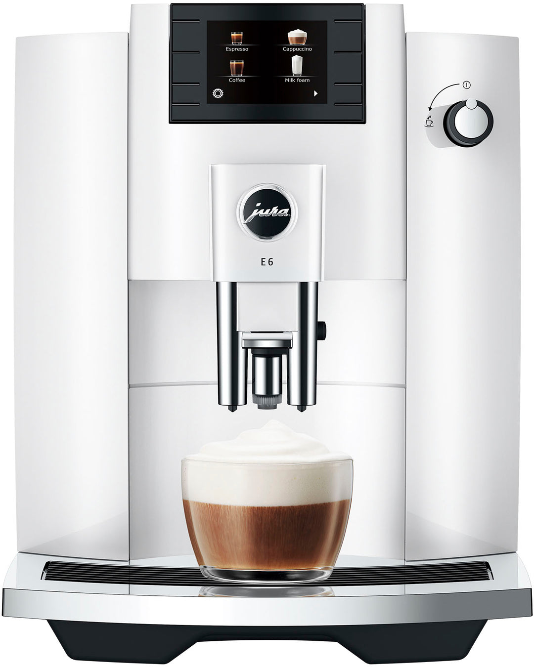 Jura - E6  Espresso Machine with Easy Cappuccino Function - Piano White_7