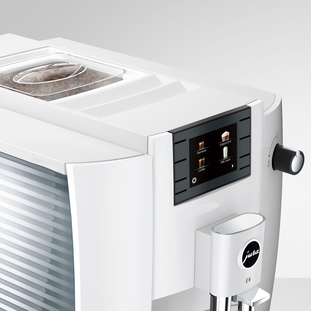 Jura - E6  Espresso Machine with Easy Cappuccino Function - Piano White_3