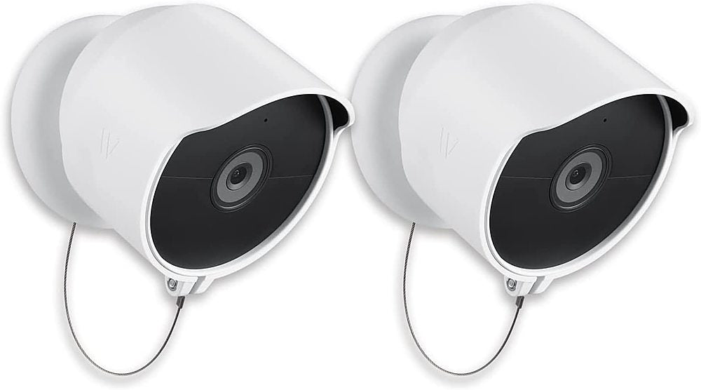 Wasserstein - Anti-theft Mount for Google Nest Cam Battery (2-pack, camera not included) - White_0