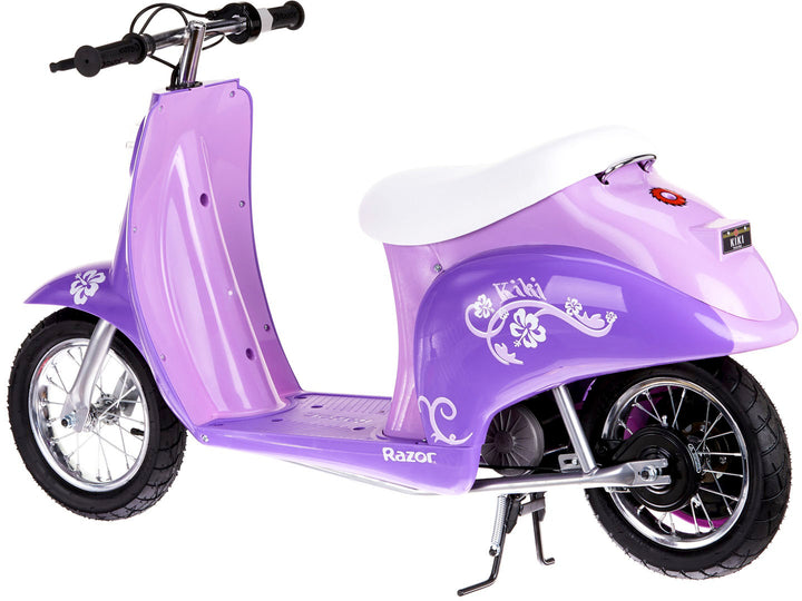 Razor - Pocket Mod Miniature Euro-Style Electric Scooter with up to 40 Minutes Ride Time and 15 mph Max Speed - Purple_9
