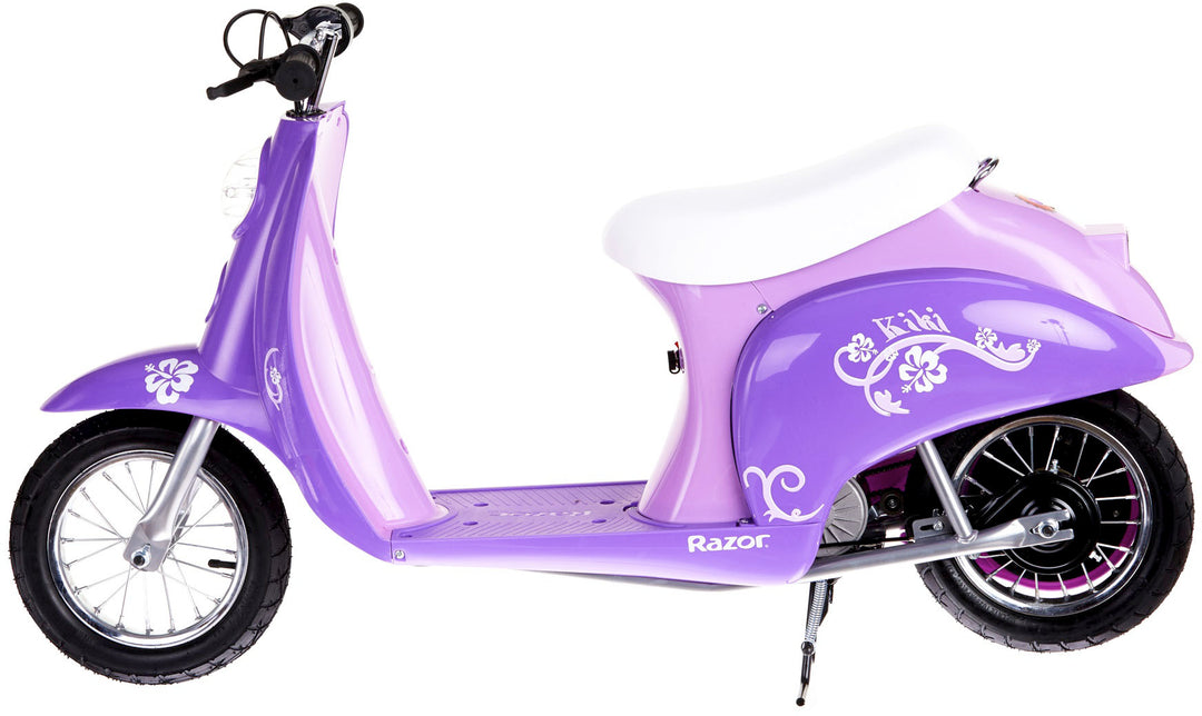 Razor - Pocket Mod Miniature Euro-Style Electric Scooter with up to 40 Minutes Ride Time and 15 mph Max Speed - Purple_10