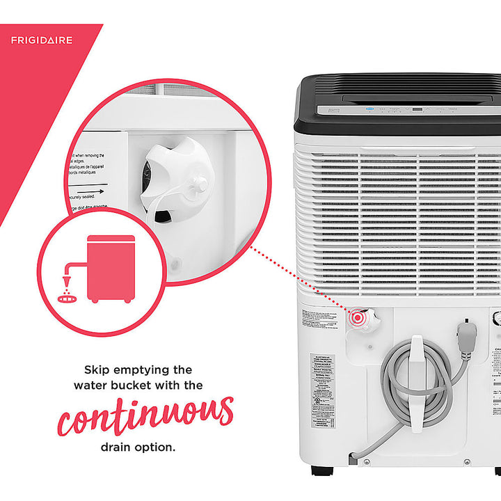 Frigidaire - 50 Pint Dehumidifier with Built-In Pump - White_11