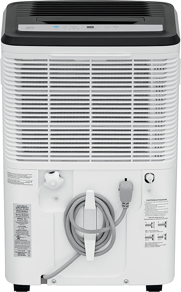 Frigidaire - 50 Pint Dehumidifier with Built-In Pump - White_5