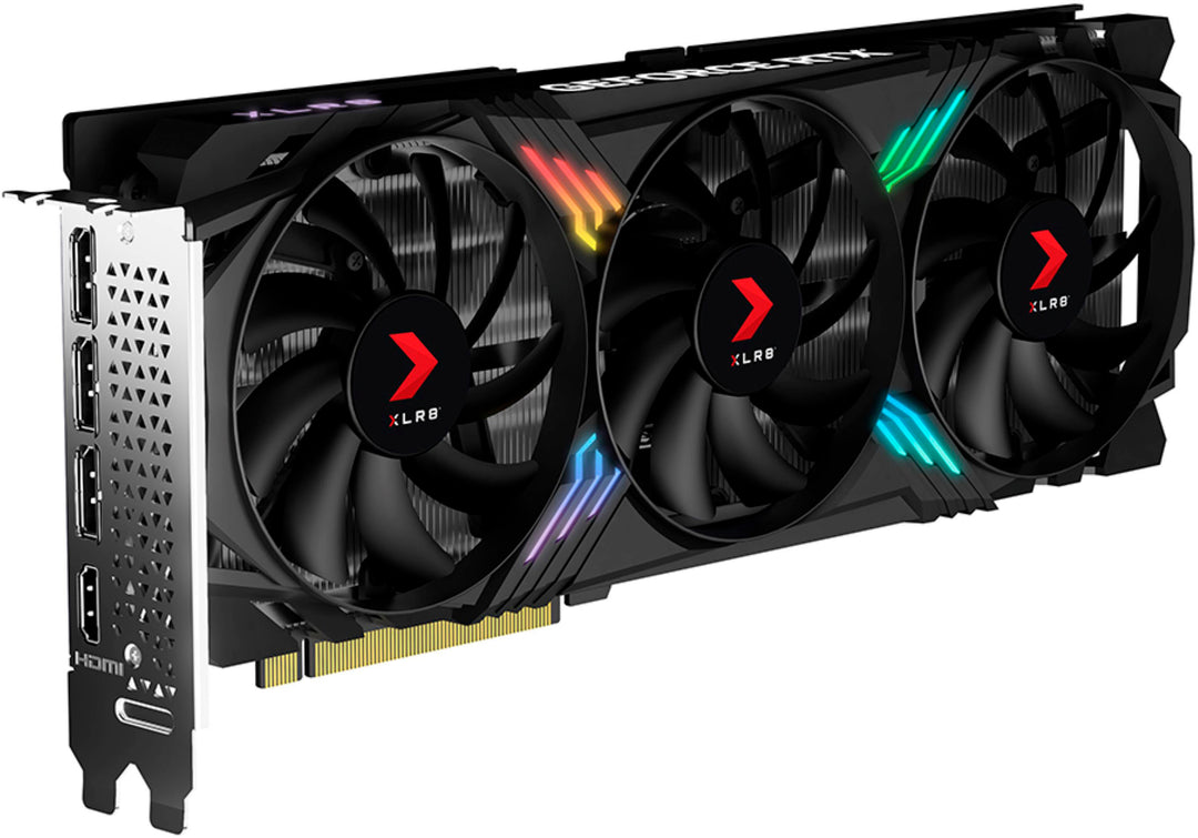 PNY - NVIDIA GeForce RTX 4070 12GB GDDR6X PCI Express 4.0 Graphics Card with Triple Fan and DLSS 3 - Black_8