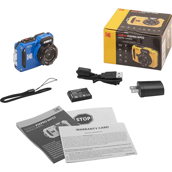Kodak - PIXPRO WPZ2 16.0-Megapixel Waterproof Compact Camera - Electric Blue_4