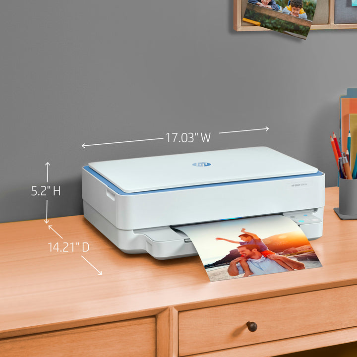 HP - ENVY 6065e Wireless All-in-One Inkjet Printer with 3 months of Instant Ink included with HP+_8
