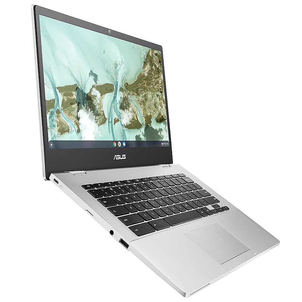 ASUS - CX1 14" Chromebook - Intel Celeron N4500 with 8GB Memory - 64GB eMMC - Transparent Silver_1