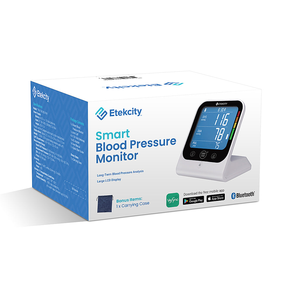 Etekcity - Smart Blood Pressure Monitor - White_2
