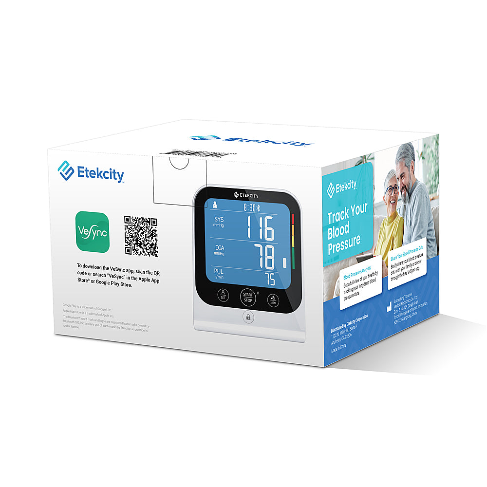 Etekcity - Smart Blood Pressure Monitor - White_3