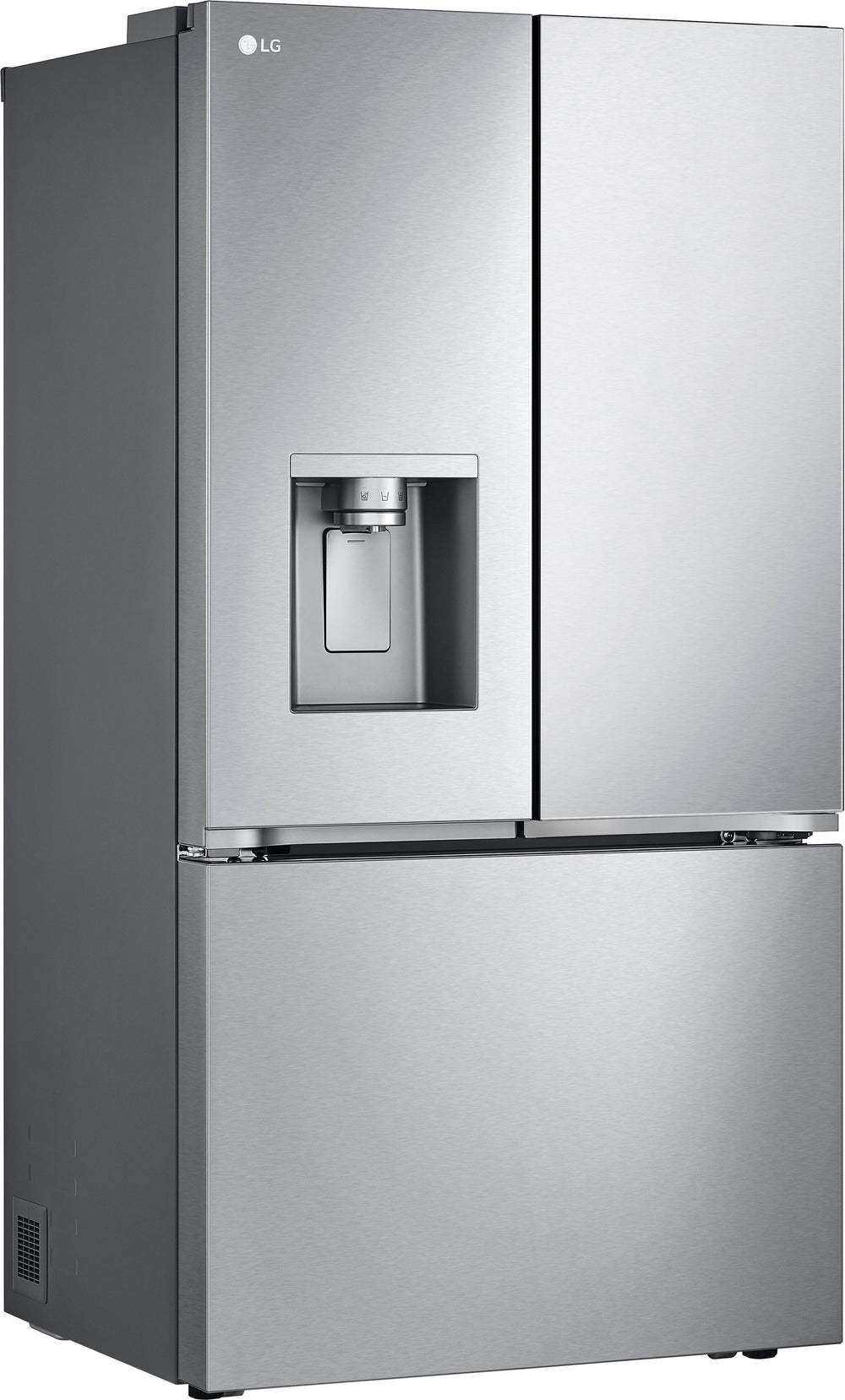 LG - 30.7 Cu. Ft. French Door Counter-Depth Smart Refrigerator with Tall Ice and Water Dispenser - Stainless Steel_1