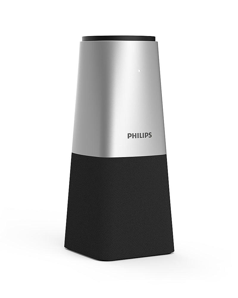 Philips - SmartMeeting Portable Conference Microphone PSE0540 with Sembly Meeting Assistant - Silver and Black_0