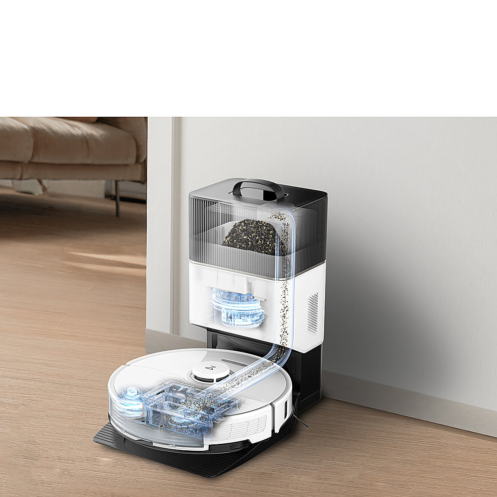 Roborock - S8 Plus-WHT Wi-Fi Connected Robot Vacuum & Mop with Self-Empty Dock - White_12