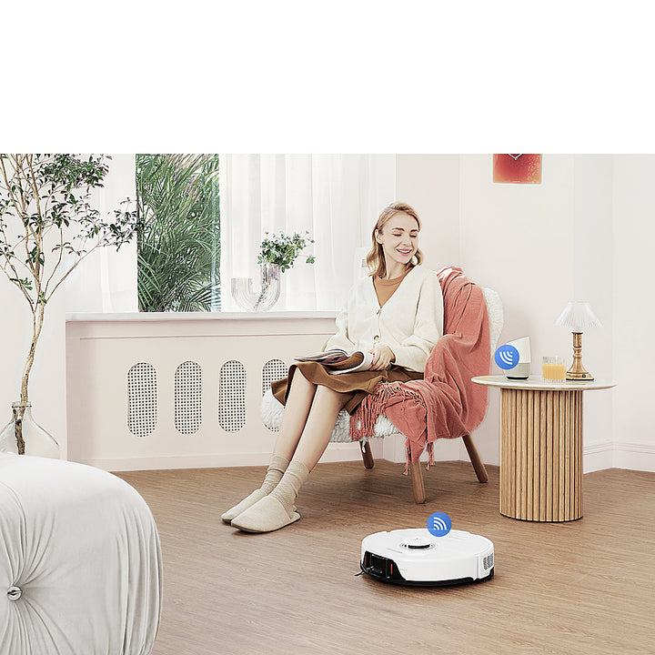 Roborock - S8 Plus-WHT Wi-Fi Connected Robot Vacuum & Mop with Self-Empty Dock - White_3