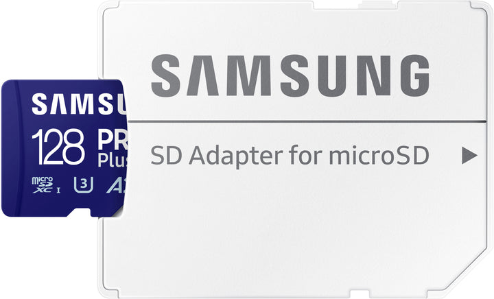 SAMSUNG Pro Plus + Adapter 128GB microSDXC Memory Card, Up-to 180MB/s, UHS-l, C10,U3,V30,A2._4