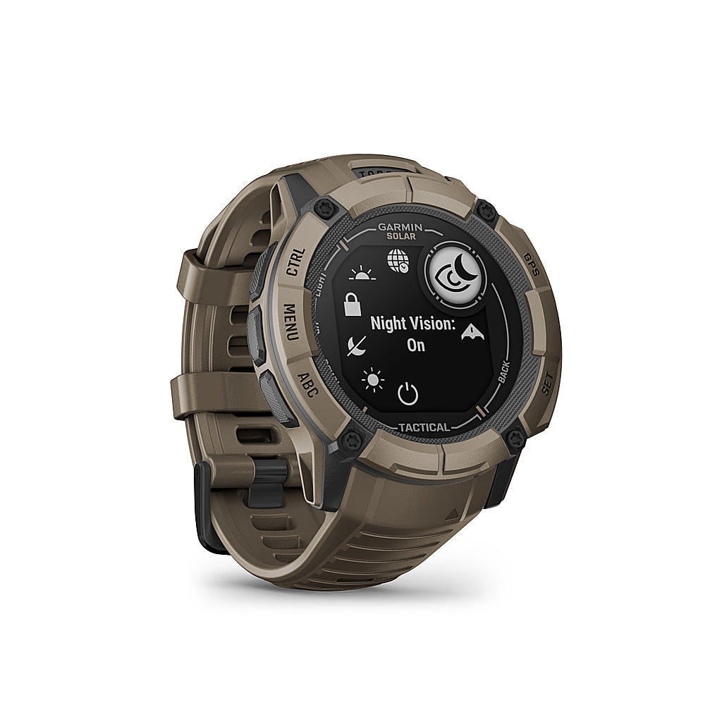 Garmin - Instinct 2X Solar Tactical Edition Smartwatch 50 mm Fiber-reinforced Polymer - Tan_1