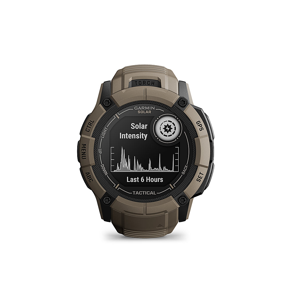 Garmin - Instinct 2X Solar Tactical Edition Smartwatch 50 mm Fiber-reinforced Polymer - Tan_0