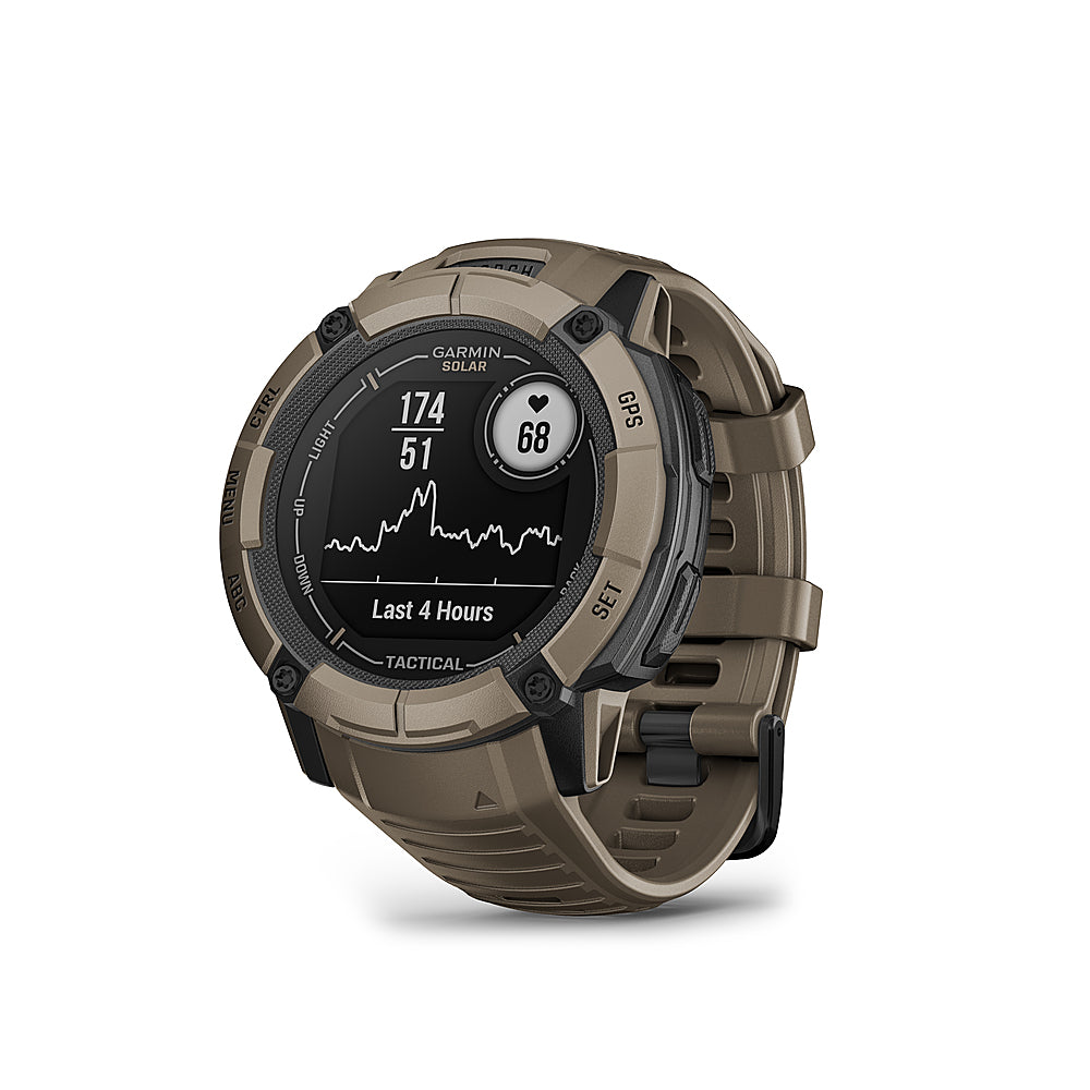 Garmin - Instinct 2X Solar Tactical Edition Smartwatch 50 mm Fiber-reinforced Polymer - Tan_2
