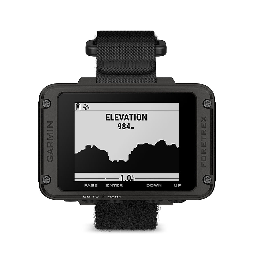 Garmin - Foretrex 801 GPS Smartwatch Navigator with Strap 73 mm Fiber-Reinforced Polymer - Black_0