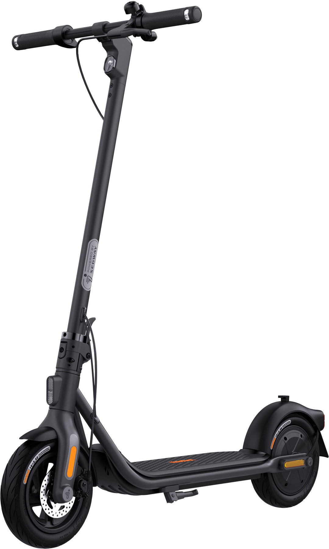 Segway - Ninebot F2 Electric Kick Scooter w/25 mi Max Operating Range & 18 mph Max Speed - Black_0