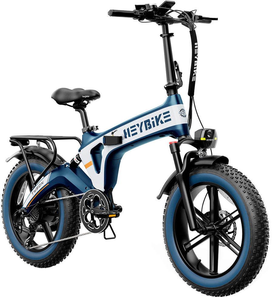 Heybike - Tyson Foldable E-bike w/ 55mi Max Operating Range & 28 mph Max Speed - Blue_0