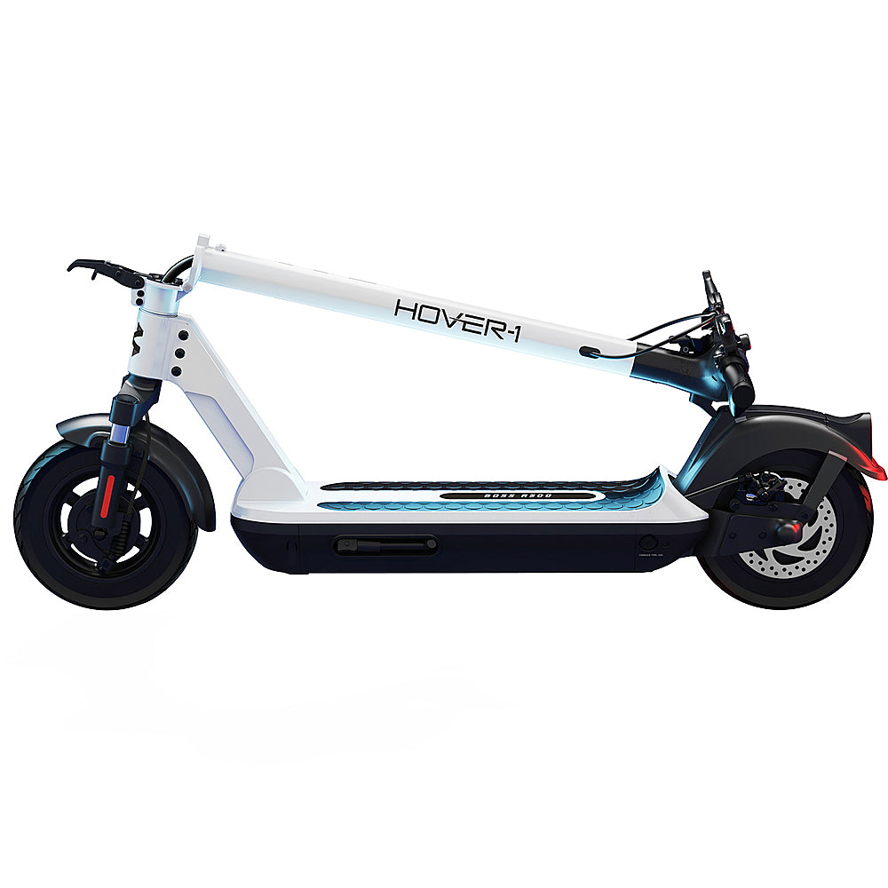 H-1 Pro Series - Boss R500 Foldable Electric Scooter w/24 mi Max Operating Range & 20 mph Max Speed - White_1