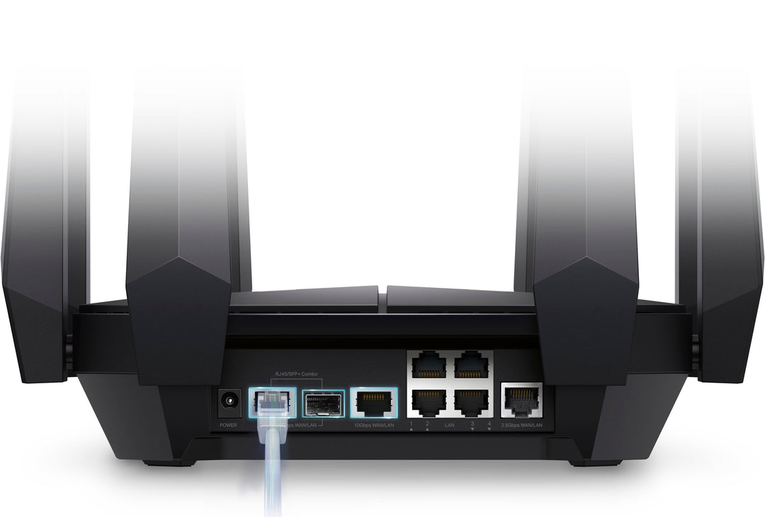 TP-Link - Archer AXE300 AXE16000 Quad-Band Wi-Fi 6E Router - Black_4