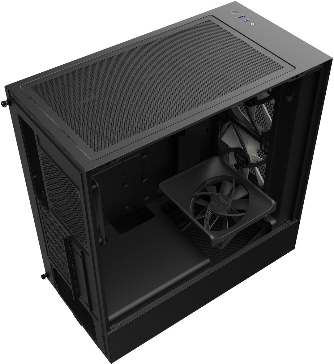 NZXT - H5 Flow RGB ATX Mid-Tower Case with RGB Fans - Black_2