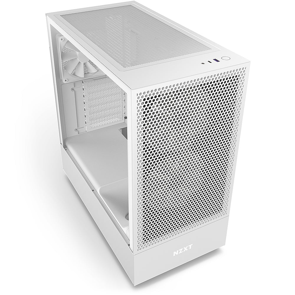 NZXT - H5 Flow RGB ATX Mid-Tower Case with RGB Fans - White_4
