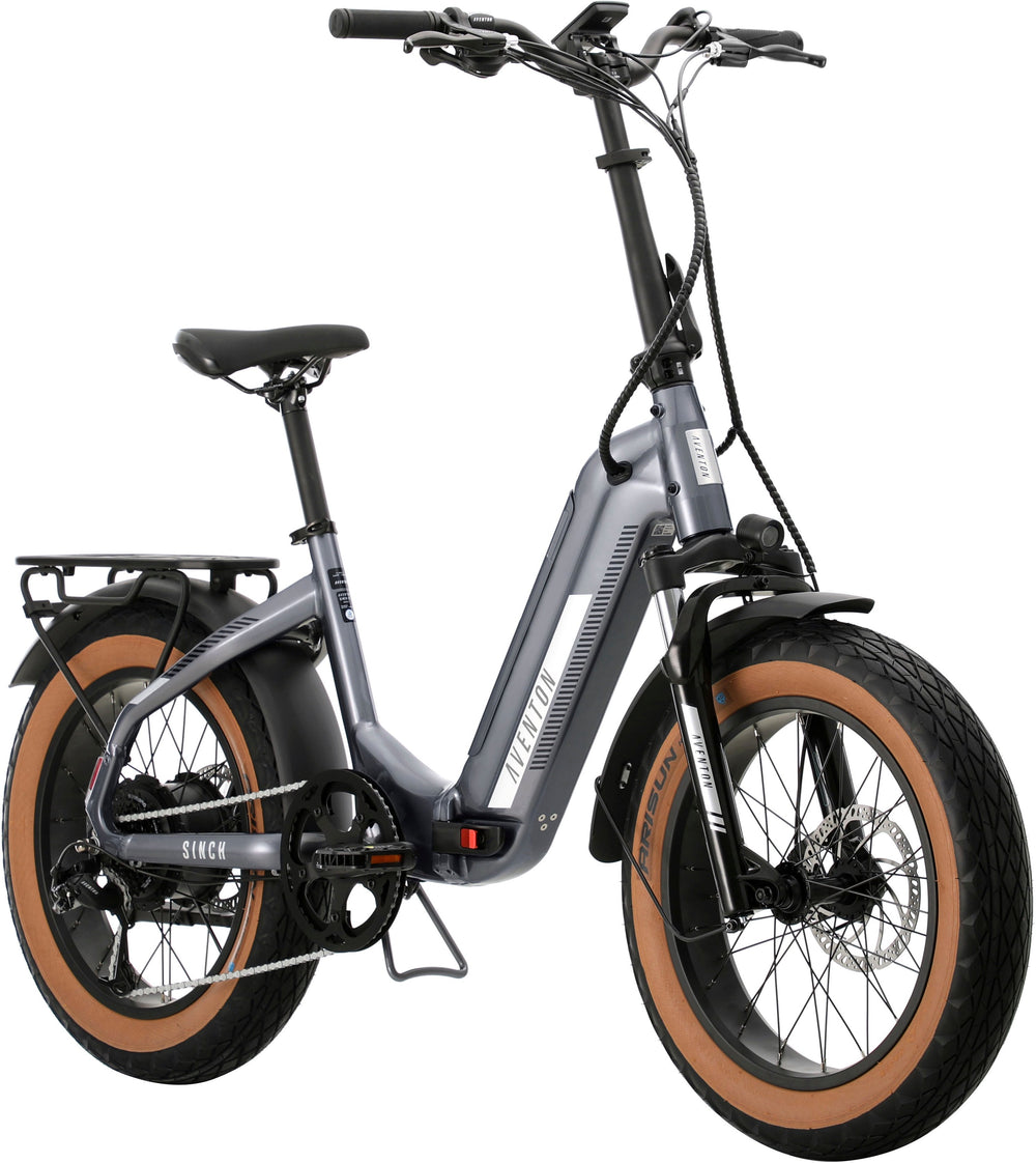 Aventon - Sinch.2 Foldable Ebike w/ 55 miles Max Operating Range and 20 mph Max Speed - One size - Quicksilver_1