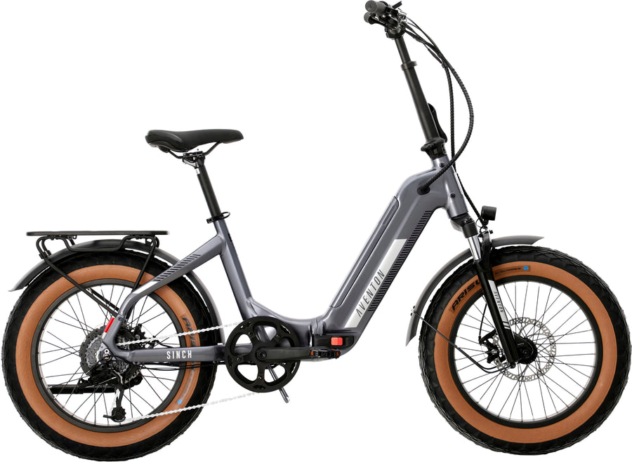Aventon - Sinch.2 Foldable Ebike w/ 55 miles Max Operating Range and 20 mph Max Speed - One size - Quicksilver_0