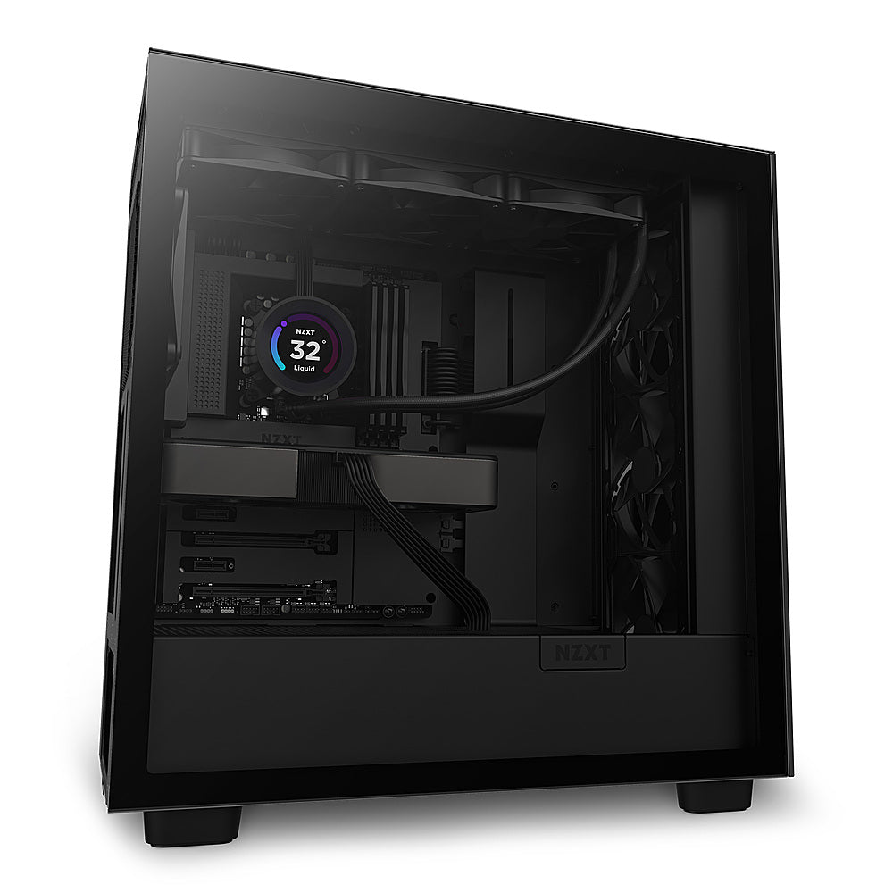 NZXT - Kraken Elite 360 - 120mm Fans + AIO 360mm Radiator Liquid Cooling System with 2.36" wide-angle LCD display and F  Fans - Black_2