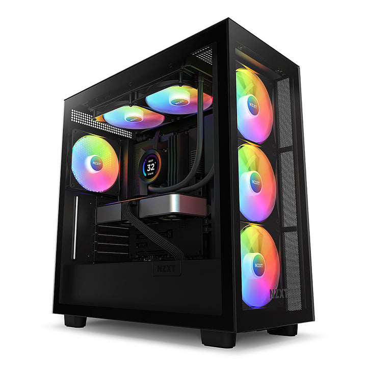 NZXT - Kraken Elite 280 - 140mm Fans + AIO 280mm Radiator Liquid Cooling System with 2.36" wide-angle LCD display and RGB Fans - Black_3