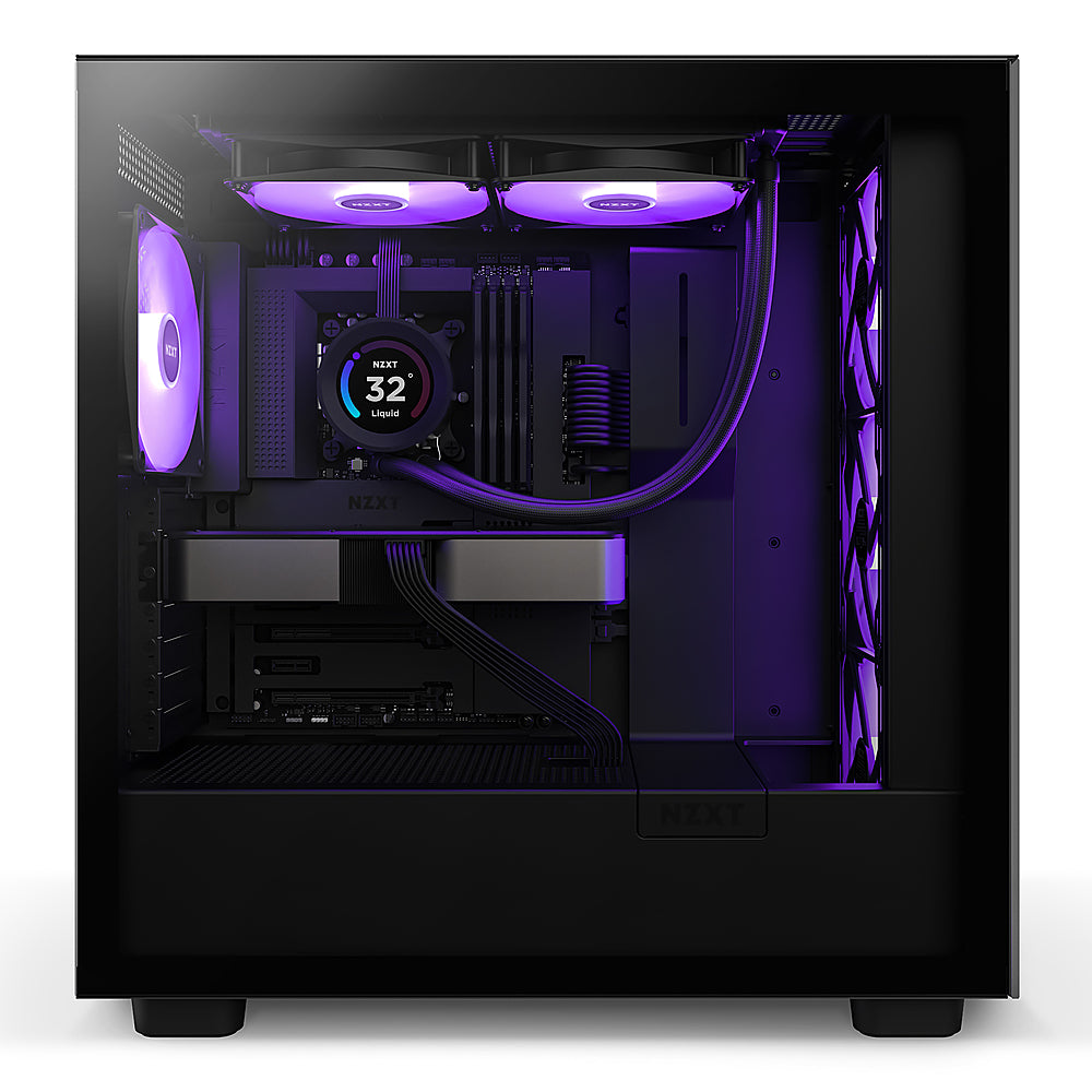 NZXT - Kraken Elite 280 - 140mm Fans + AIO 280mm Radiator Liquid Cooling System with 2.36" wide-angle LCD display and RGB Fans - Black_1